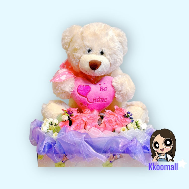 Snowy Bear Flower Box 雪熊絲花盒