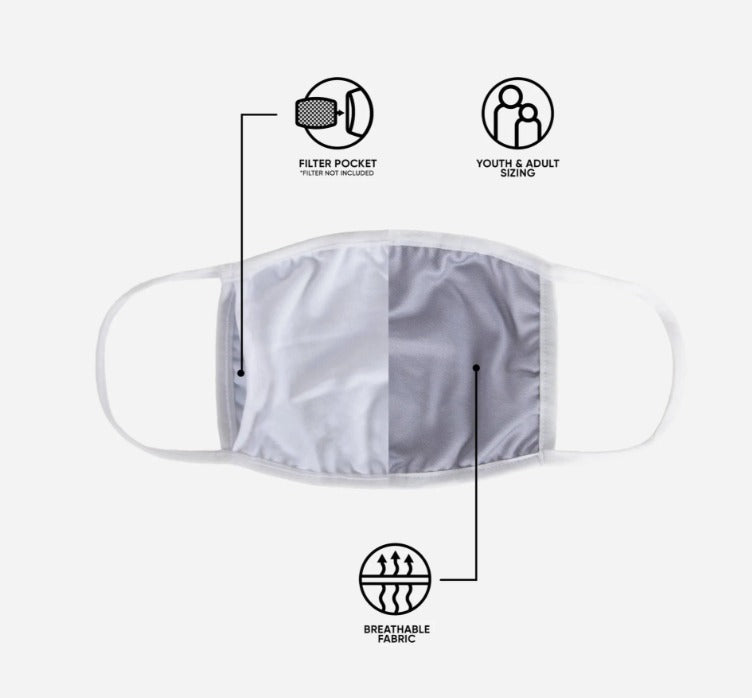 NBA Basketball Foco Pack of 3 Adult Face Covering Mask Cover