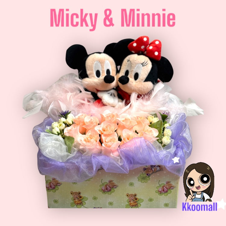 Micky & Minnie Flower Box 米奇米妮絲花盒