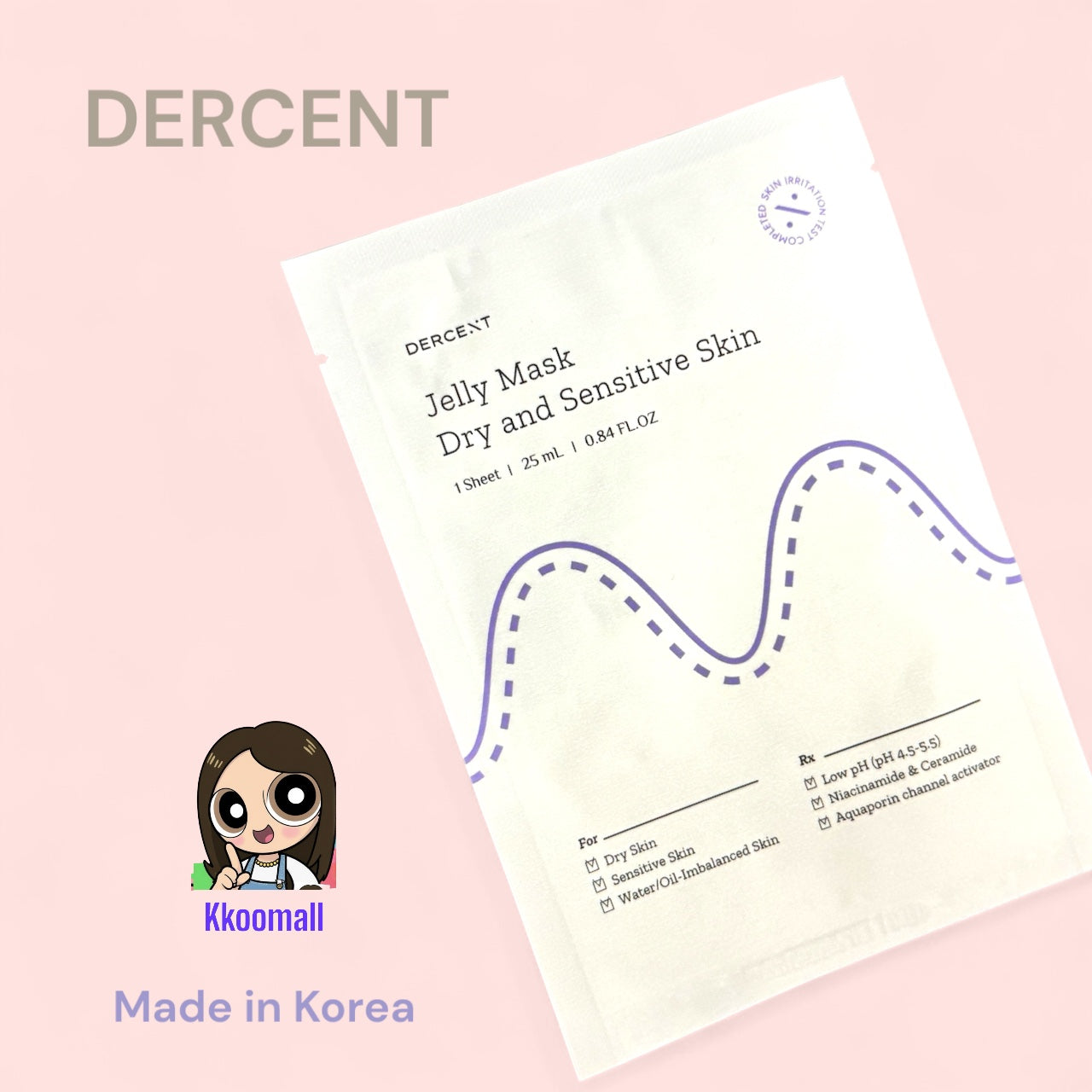 韓國 Dercent Jelly Mask 1 片裝 / 5 片裝 (適合醫美療程後修護用）