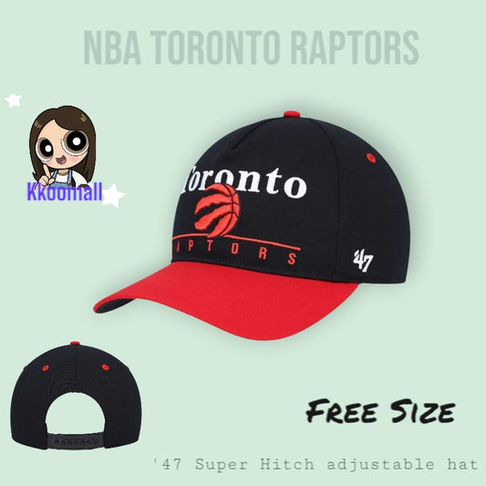 Toronto Raptors '47 Super Hitch Adjustable Hat - Black/Red