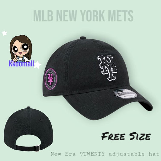New York Mets New Era City Connect 9TWENTY Adjustable Hat - Black