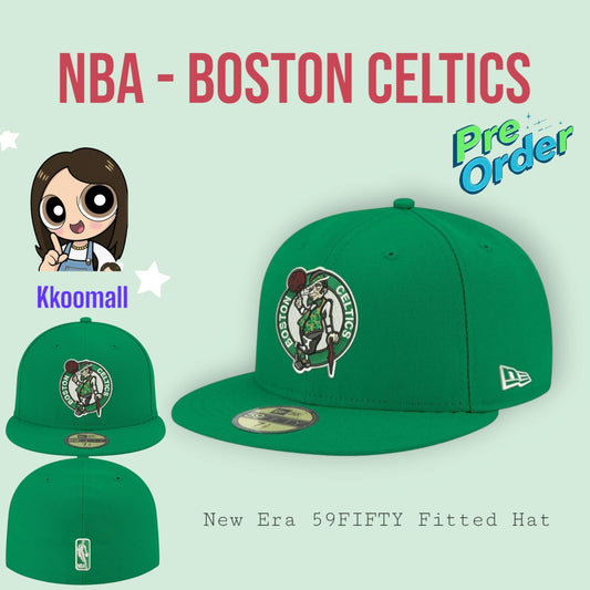 Pre order - NBA Boston Celtics New Era Official Team Color 59FIFTY Fitted Hat