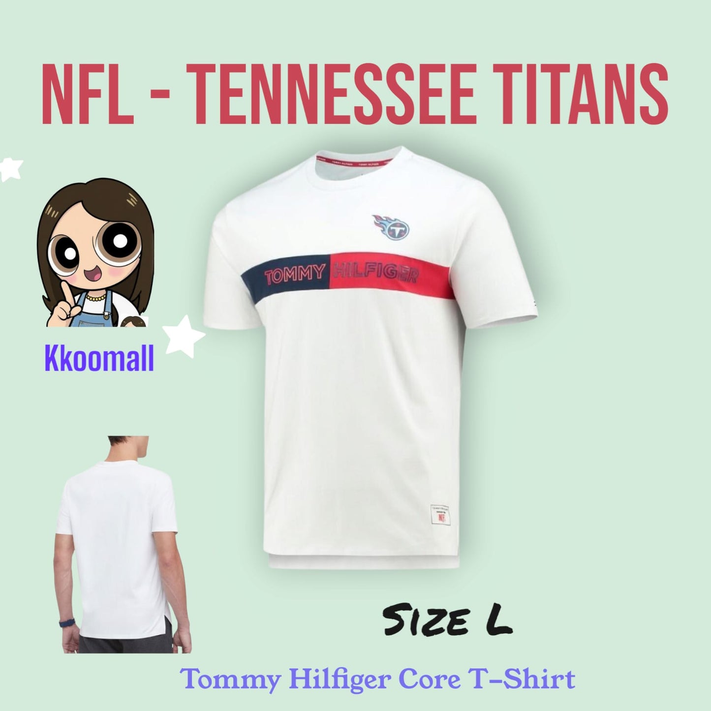 NFL x Tommy Hilfiger Core T-Shirt - White