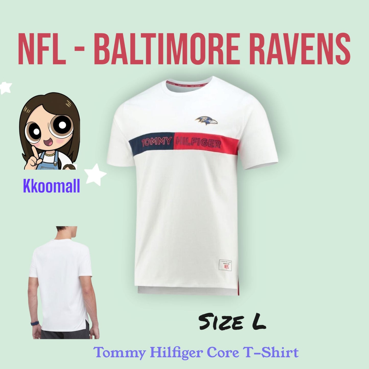 NFL x Tommy Hilfiger Core T-Shirt - White